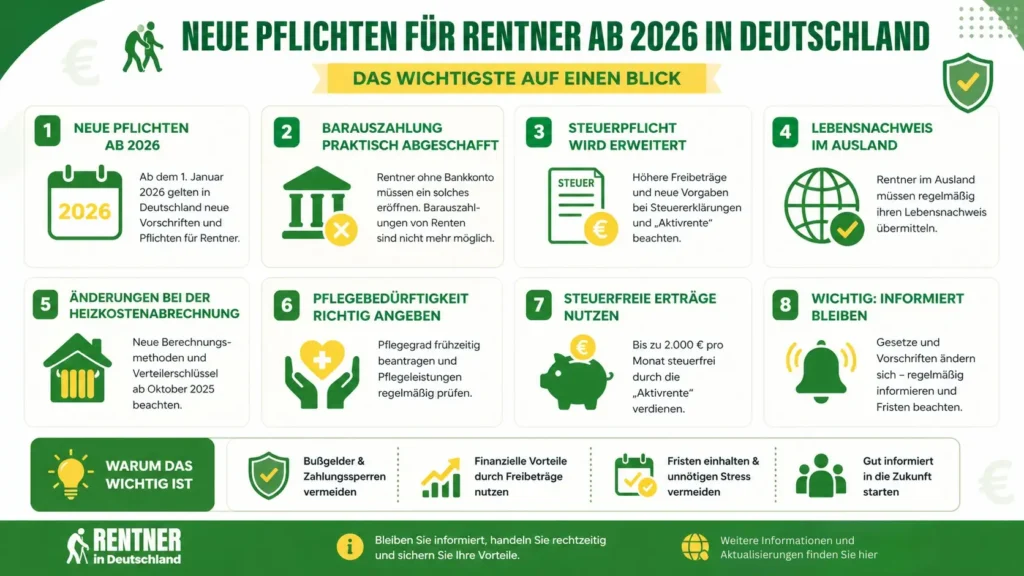 Neue Pflichten für Rentner in Deutschland